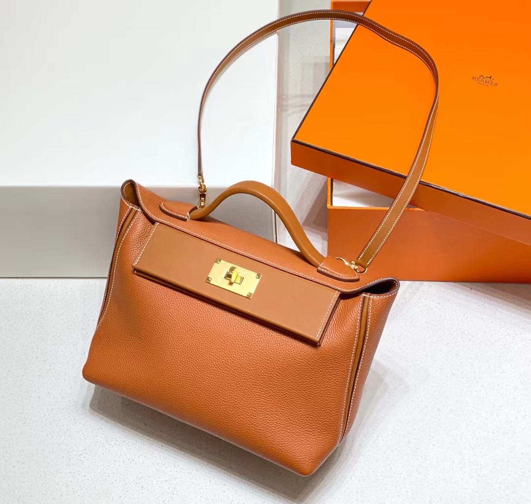 Hermes 2424 bag手工版本，時(shí)尚女包純純的心動(dòng)(圖1)
